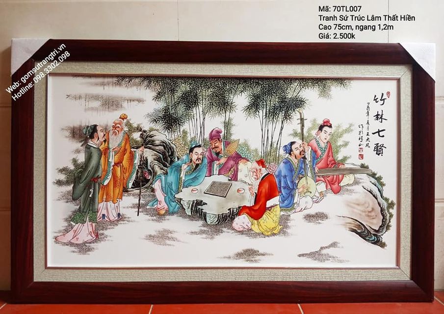 TRANH SỨ TRÚC LÂM THẤT HIỀN